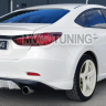 Диффузор заднего бампера var №4 (с килями) для Mazda 6 (2013 - н.в.) купить недорого с доставкой в Тула