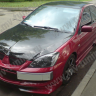 Крепление гос. номера в стиле "EVO" (текстурный пластик) для Mitsubishi Lancer IX (2003-2009) купить недорого с доставкой в Тула