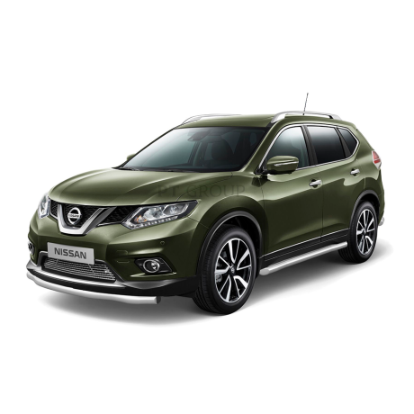 Накладка на решетку бампера (Без парктроника) O10мм (НПС) NISSAN X-Trail (2015-н.в.) купить недорого с доставкой в Тула