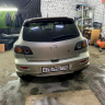 Накладка (юбка) на задний бампер для Mazda 3, хэтчбэк (2003-2009) купить недорого с доставкой в Тула