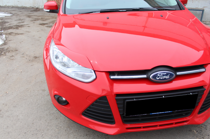 Накладки на фары (реснички) узкие var №2 для Ford Focus 3 (2012-2014) купить недорого с доставкой в Тула