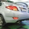 Диффузор заднего бампера var №3 (двойной выхлоп) для Hyundai Solaris (2010-2013) купить недорого с доставкой в Тула