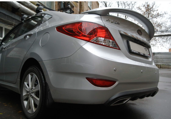 Спойлер высокий для Hyundai Solaris (2010-2016) купить недорого с доставкой в Тула