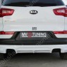 Накладка (юбка) заднего бампера "JSW Style" для KIA Sportage (3rd) (2010-2016) купить недорого с доставкой в Тула