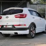 Накладка (юбка) заднего бампера "JSW Style" для KIA Sportage (3rd) (2010-2016) купить недорого с доставкой в Тула