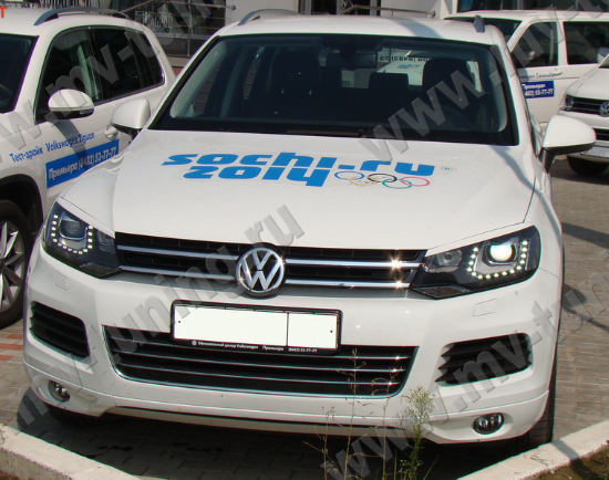 Накладки на фары (реснички) для Volkswagen Touareg (2nd generation) (2010-2015) купить недорого с доставкой в Тула