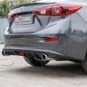 Диффузор заднего бампера var №2 (с килями) для Mazda 3 (2013-н.в.) купить недорого с доставкой в Тула