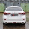 Диффузор заднего бампера var №2 (с килями) для Mazda 3 (2013-н.в.) купить недорого с доставкой в Тула